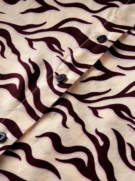 SCOTCH & SODA - Printed Organic Cotton blend oversized shirt