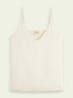 SCOTCH & SODA - Jersey tank top with woven front