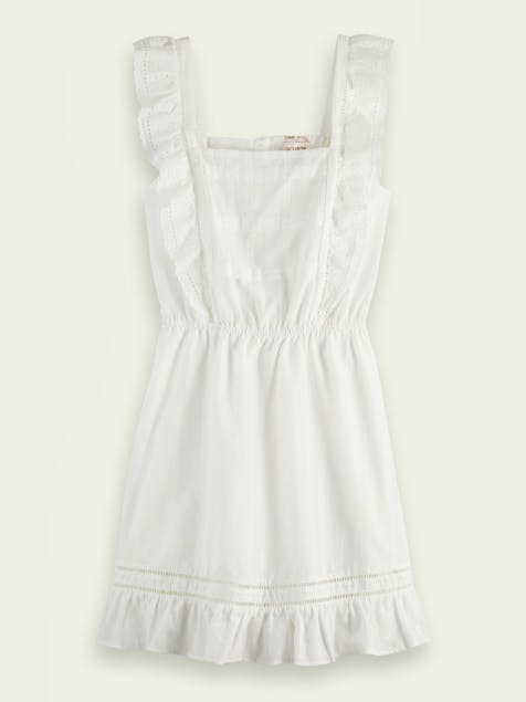 SCOTCH & SODA - Embroidered organic short-length dress