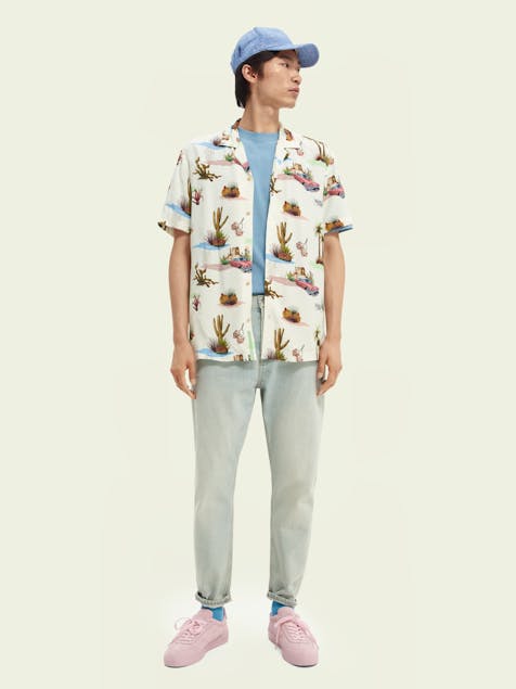 SCOTCH & SODA - Printed short-sleeved Hawaiian shirt