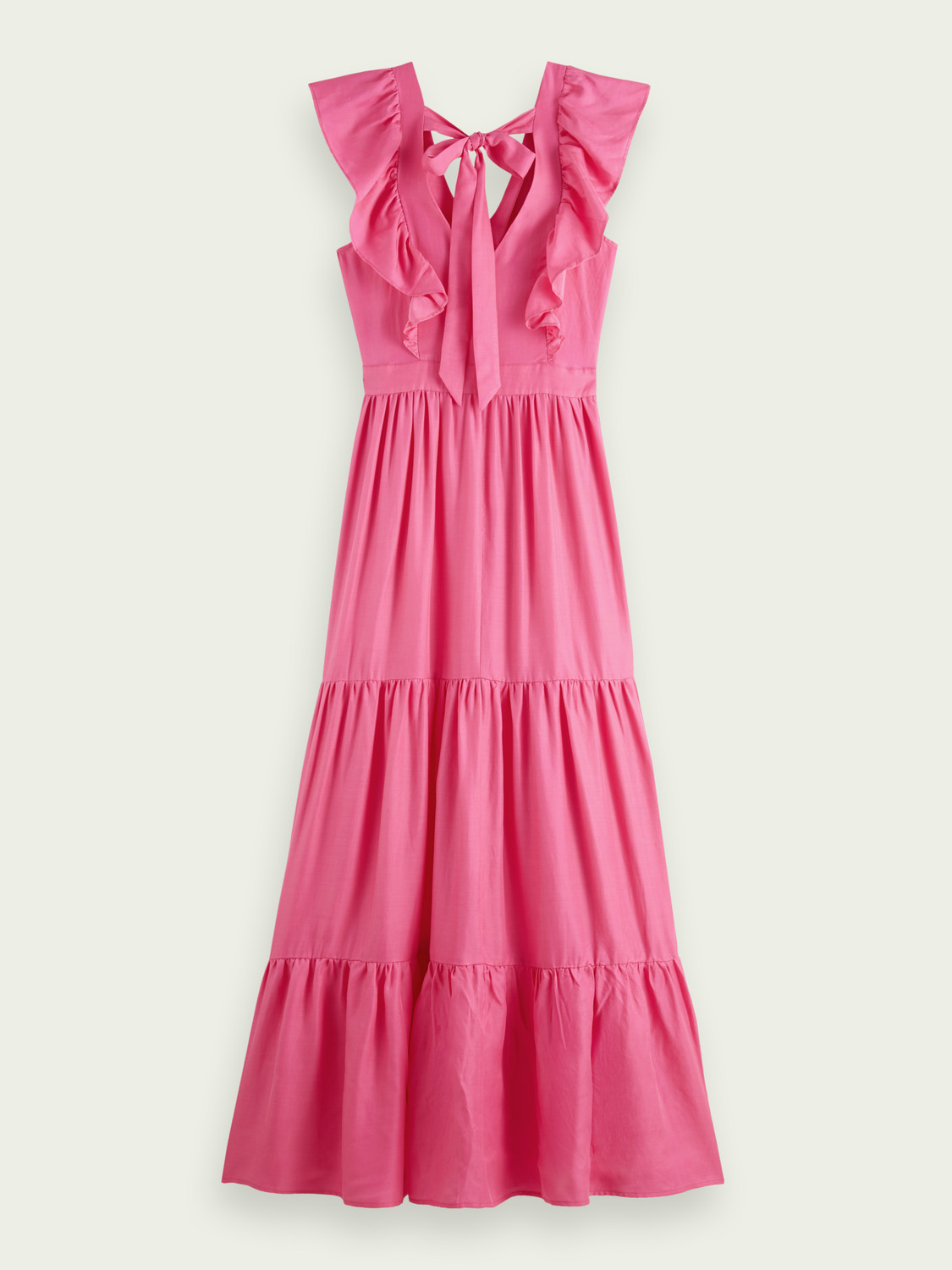 SCOTCH & SODA - V-neck open back maxi dress