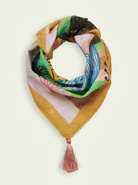 SCOTCH & SODA - Abel Macias organic cotton Bandana scarf