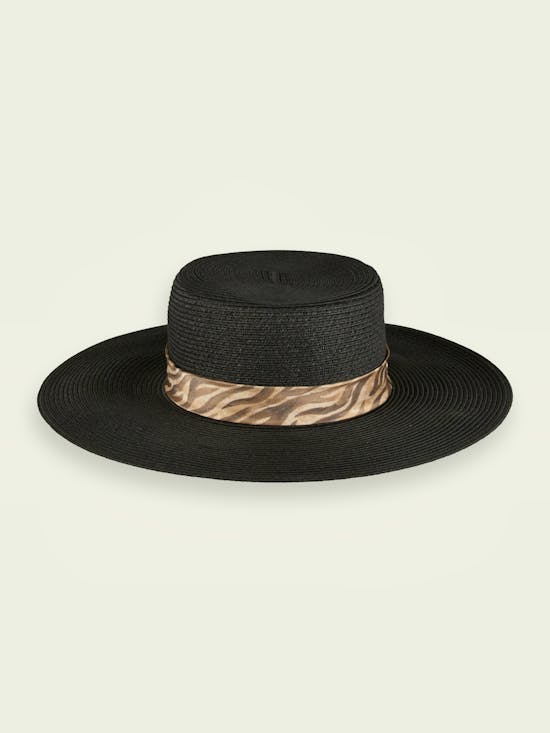 Printed ribbon hat