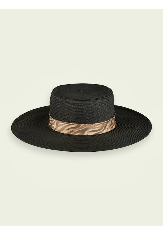 Printed ribbon hat