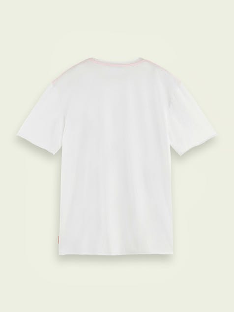 SCOTCH & SODA - Raw edge organic cotton T-shirt