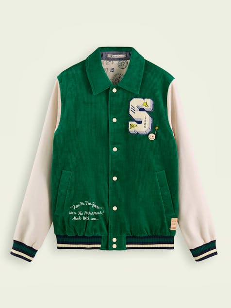 SCOTCH & SODA - Corduroy college varsity jacket