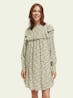SCOTCH & SODA - Frilled long sleeved dress with smocked collar