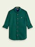 SCOTCH & SODA - Regular-fit contrast trimmed poplin shirt
