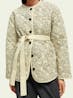 SCOTCH & SODA - Quilted organic cotton belted jacket