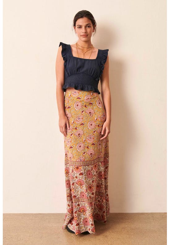 Vanessa Long Floral Skirt