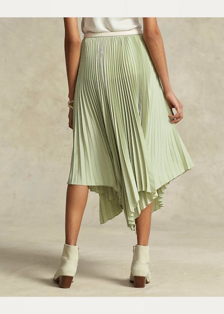 POLO RALPH LAUREN - Pleated Georgette Handkerchief Skirt