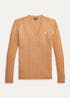 POLO RALPH LAUREN - Cable Wool-Cashmere V-Neck Jumper