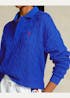 POLO RALPH LAUREN - Cable-Knit Long-Sleeve Polo Shirt
