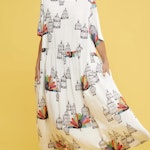 Midi Γυναικείο Φόρεμα με Print