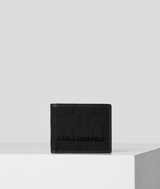 KARL LAGERFELD - K/Monogram Nylon Folded Card Holder
