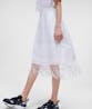KARL LAGERFELD - Broderie Anglaise Dress With Fringes