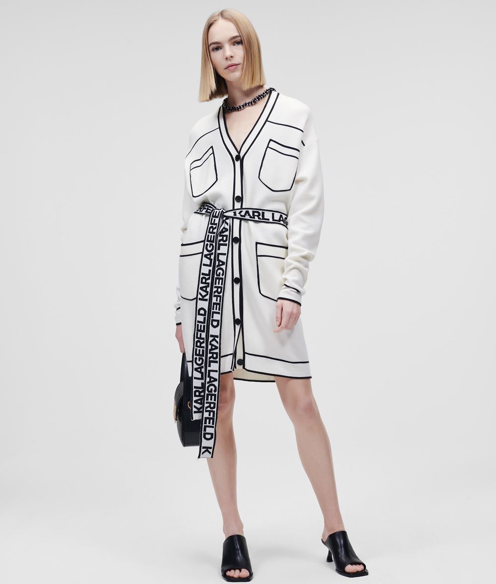 Karl Lagerfeld Belted Cardigan