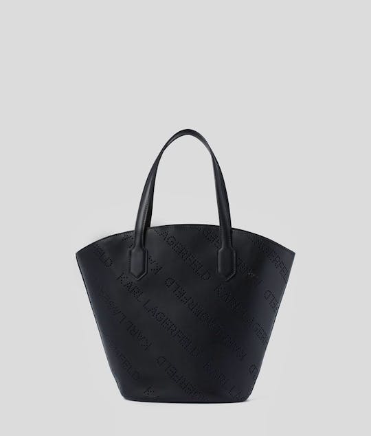 KARL LAGERFELD - K/Punched Logo Large Tote