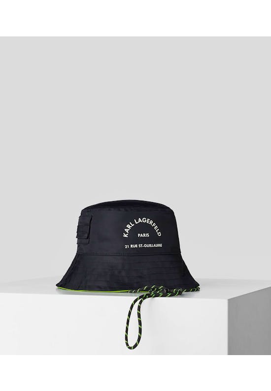 Rue St-Guillaume Reversible Bucket Hat