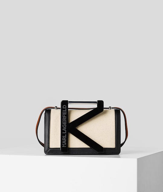 KARL LAGERFELD - K/Karl Handle Canvas Shoulder Bag