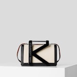 K/Karl Handle Canvas Shoulder Bag