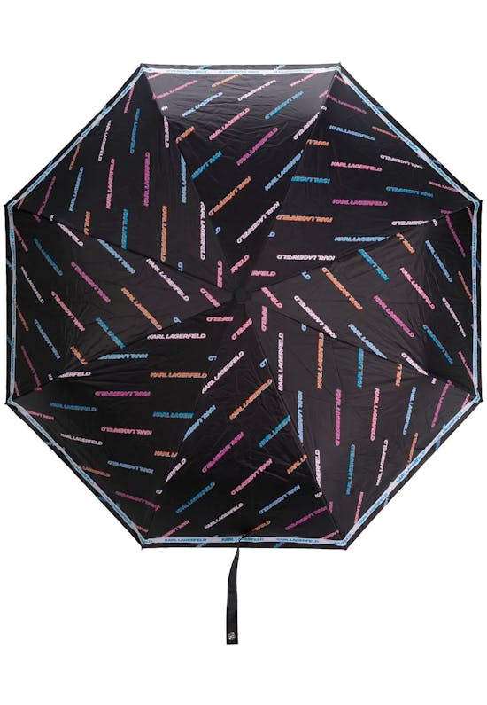 K/Futuristic logo-print umbrella