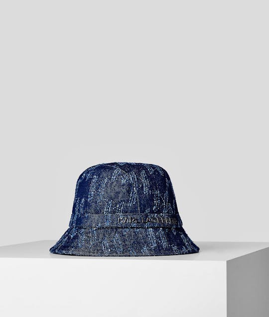 KARL LAGERFELD - K/Skuare Denim Bucket Hat