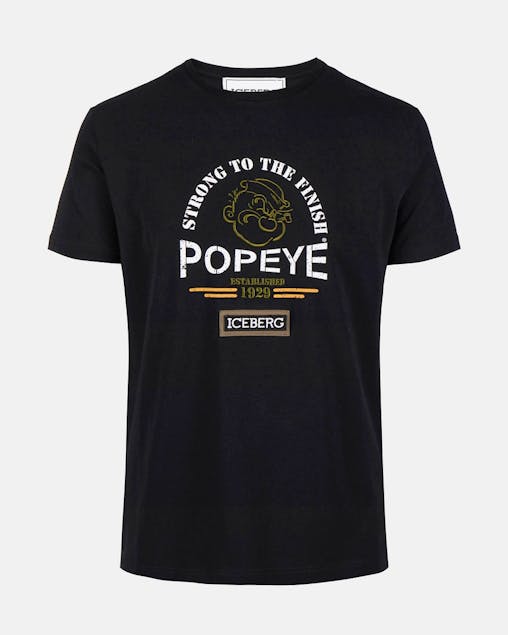 ICEBERG - Popeye Graphic black T-Shirt