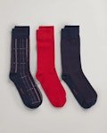 3-Pack Check Socks With Gift Box
