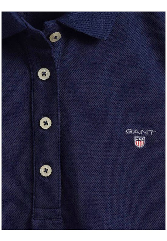 Detail Collar Pique Polo Shirt