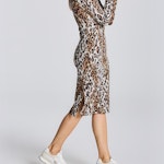 D2. Leopard Jacquard Jersey Dress