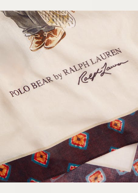 POLO RALPH LAUREN - Polo Bear Cotton Scarf