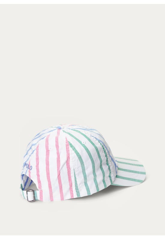 Striped Oxford Ball Cap