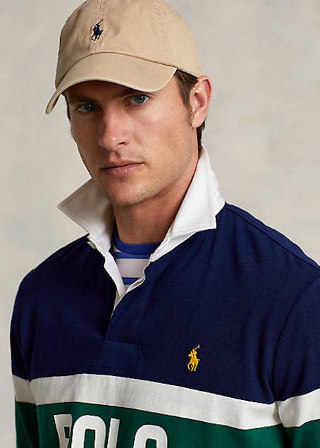 POLO RALPH LAUREN - Classic Fit Striped Logo Rugby Shirt