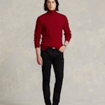 Cable Wool-Cashmere Roll neck Jumper