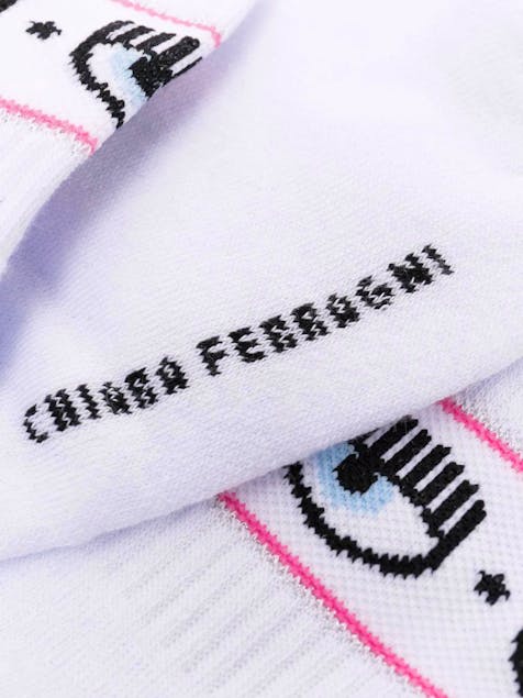 CHIARA FERRAGNI - Logomania Intarsia-Knit Socks