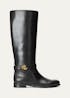 POLO RALPH LAUREN - Brittaney Burnished Leather Riding Boot