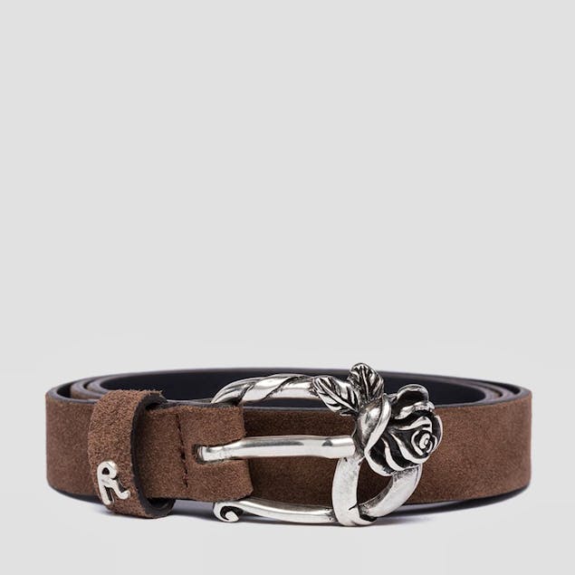 REPLAY - Suede Belt With Rose