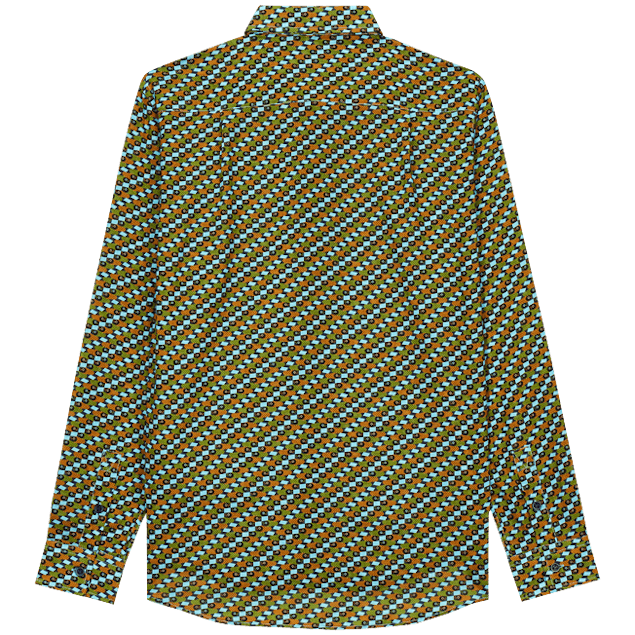 VILEBREQUIN - Unisex Cotton Voile Summer Shirt Smoked Fish
