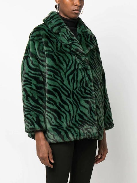 LIU JO - Animal-Print Faux-Fur Jacket