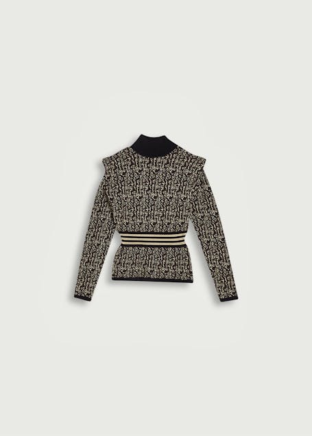 LIU JO - Animal-print jacquard sweater