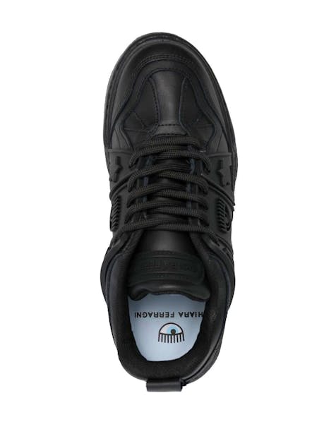 CHIARA FERRAGNI - Cf eye fly leather sneakers