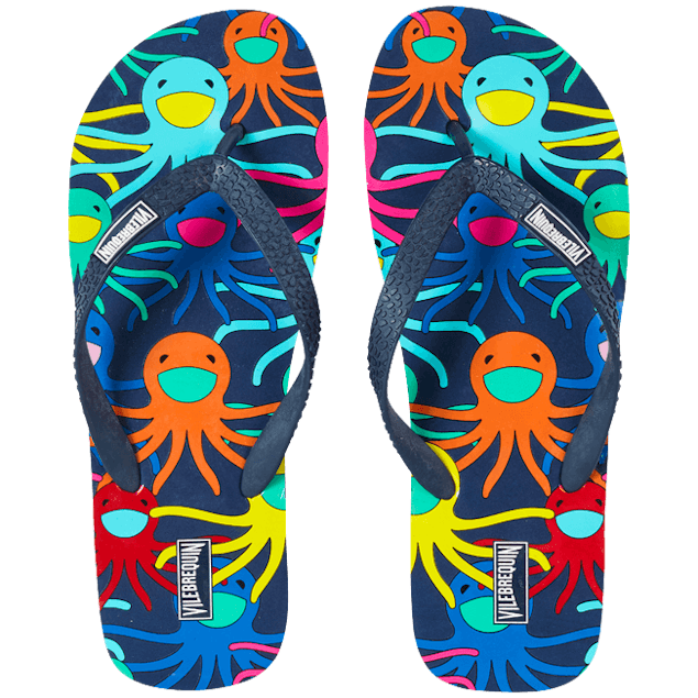 VILEBREQUIN - Men Flip Flops Multicolore Medusa