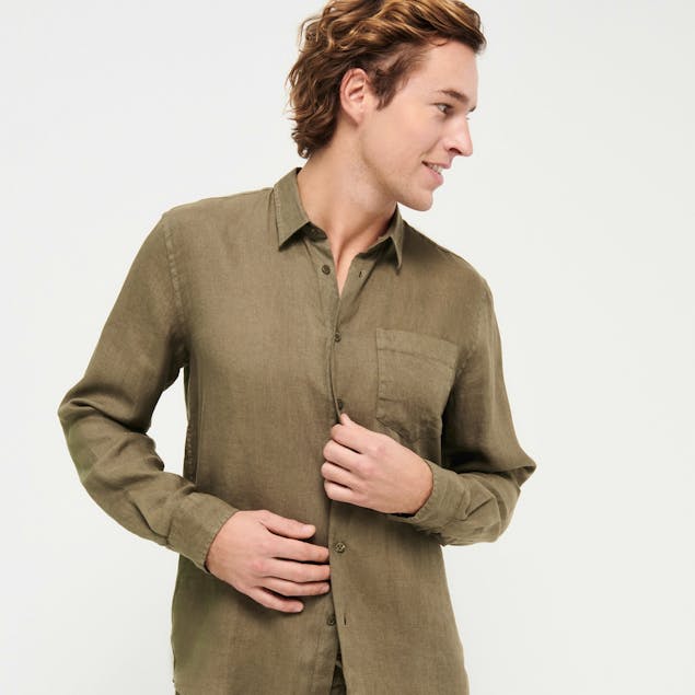 VILEBREQUIN - Linen Shirt Natural Dye