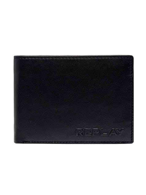 REPLAY - Emb Logo Leather | Mens Wallets Black