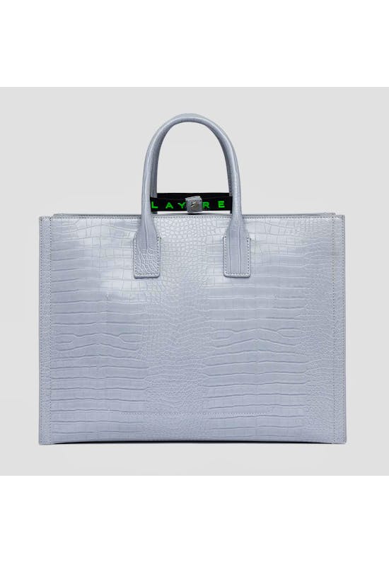Shopper Bag With Croc Print