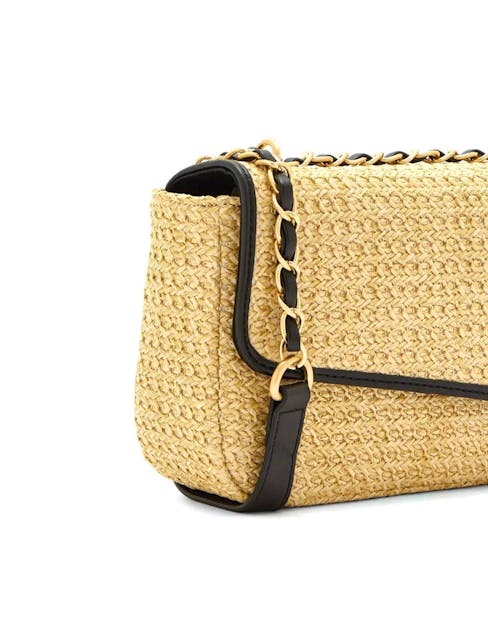 KENDALL AND KYLIE - Straw Crossbody Bag With Leather Lining