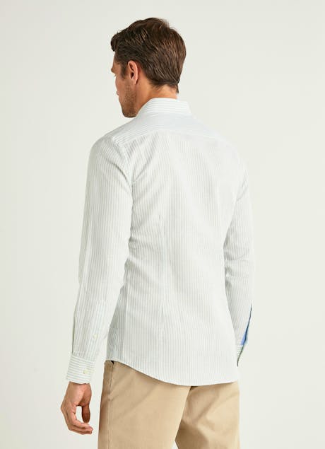 HACKETT - Stripe Cotton Linen Shirt