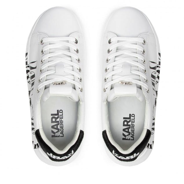 KARL LAGERFELD - Leather Sneaker Zebra Logo