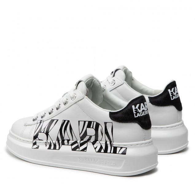 KARL LAGERFELD - Leather Sneaker Zebra Logo
